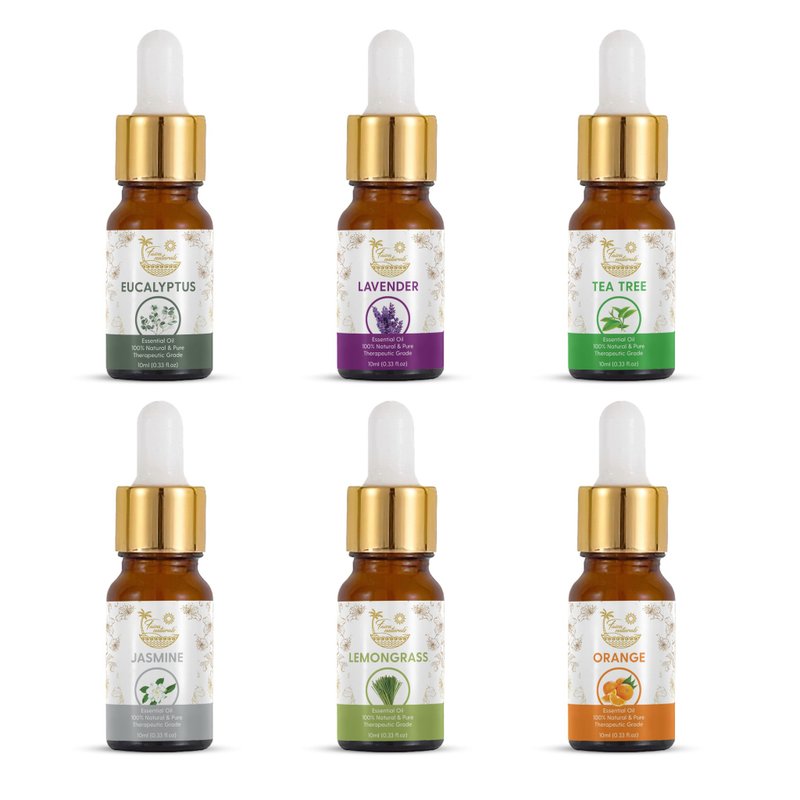 Faiza Naturals Pure Essential Oils 10ml 6 Pack Own Farm In California Direct - Fragrances - Other Materials Multicolor