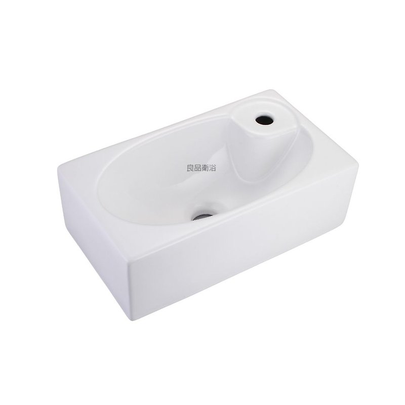 [Human Water Good Sanitary Ware] Mini Wash Basin 75-084 Small Space Single Cold Water Exclusive - อุปกรณ์ห้องน้ำ - ดินเผา ขาว