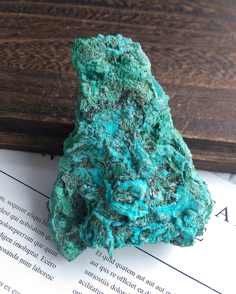 Chrysocolla 安徽產地  硅孔雀石 鳳凰石 共生礦 天然礦石 原礦 - 擺飾/家飾品 - 其他材質 
