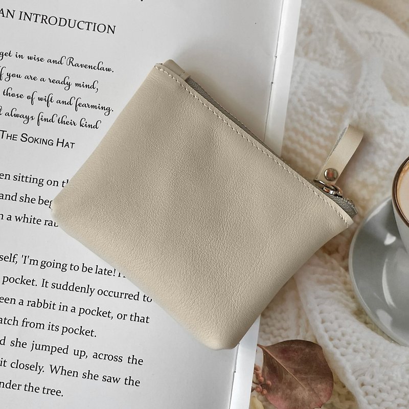 Genuine Leather Coin Purses - 【Christmas Gift】【Customized Gift】Genuine Leather Card Holder Universal Zipper Coin Purse