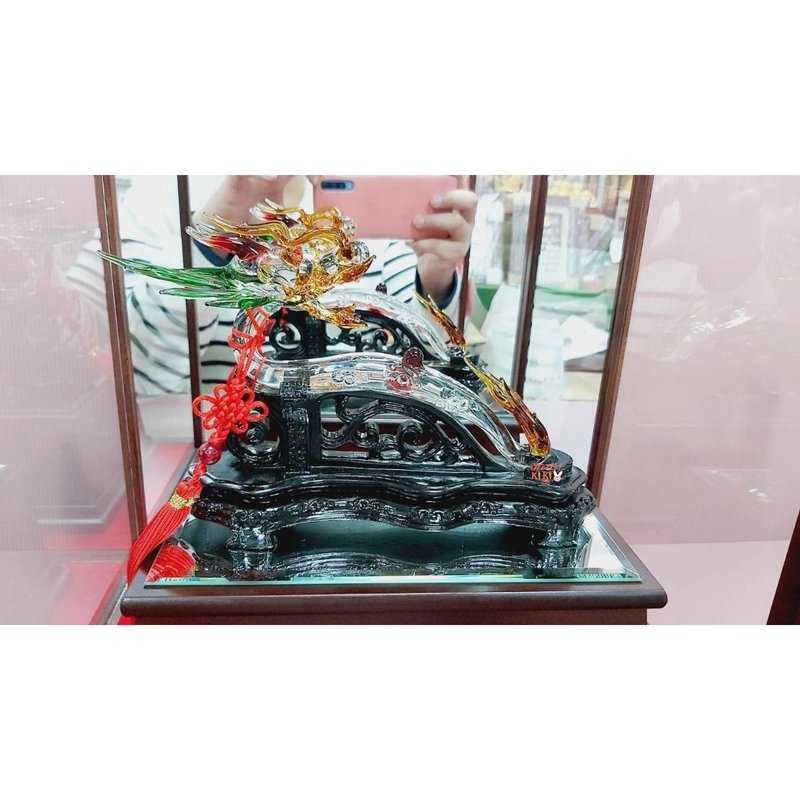 琉璃 龍如意 開幕送禮 升遷送禮 退休送禮 榮調賀禮 新婚送禮 - 其他 - 其他材質 金色