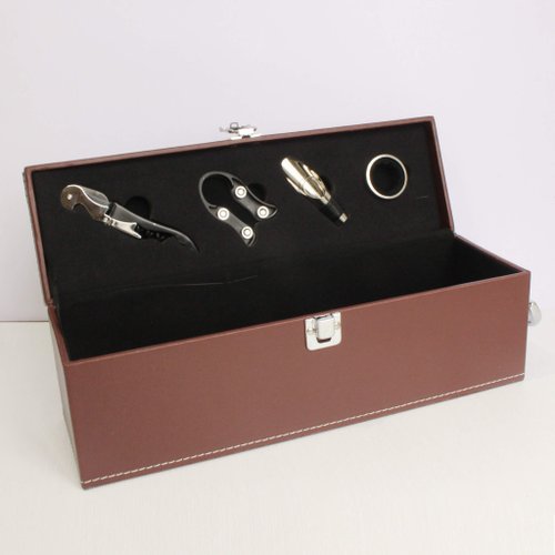 Design Your Own Wine 香港酒瓶雕刻禮品專門店 Wine Gift Box|定製個性化高質感PU酒禮盒—適用單支葡萄酒/香檳
