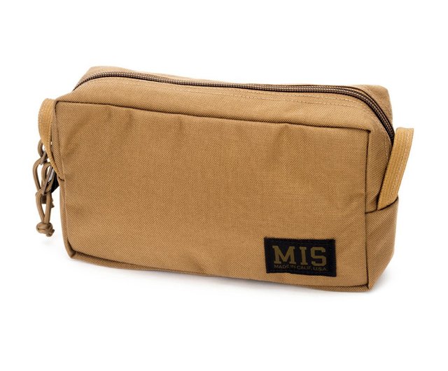 Beauty Pouch Small - Brown fabric toiletry case