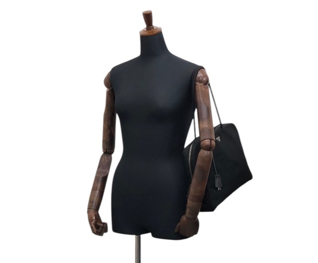 VINTAGE●PRADA●プラダ ブラック トートバッグ 日本直送 名牌中古包 】PRADA プラダ トートバッグ ブラック