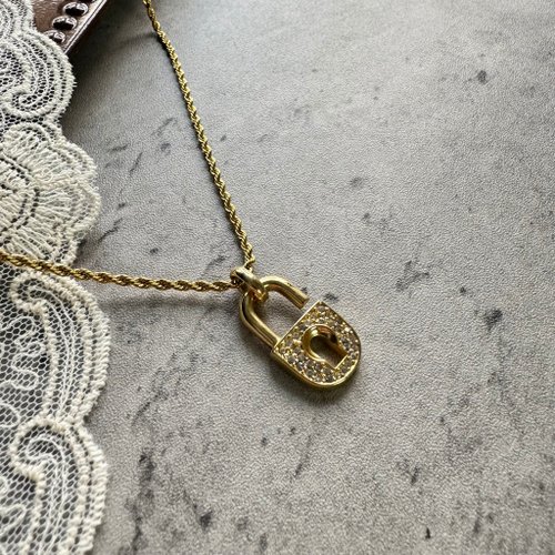 ヴィンテージ美品 Christian Dior ラインストーン ロックチャーム