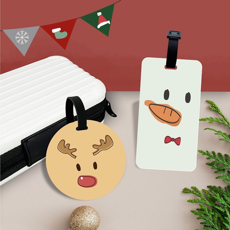 Festive Series [Christmas Brothers] Luggage Tags/Birthday Gifts/Bestie Gifts/Customized Gifts - Luggage Tags - Plastic 