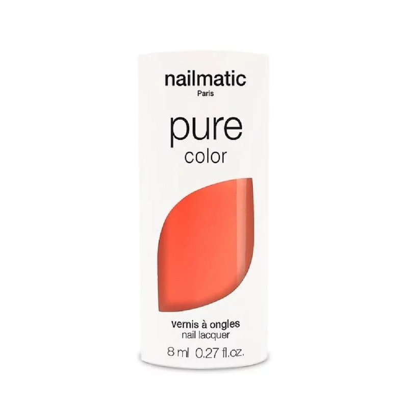 nailmatic Solid Bio-Based Classic Nail Polish-SUNNY-Coral Orange - Nail Polish & Acrylic Nails - Resin 