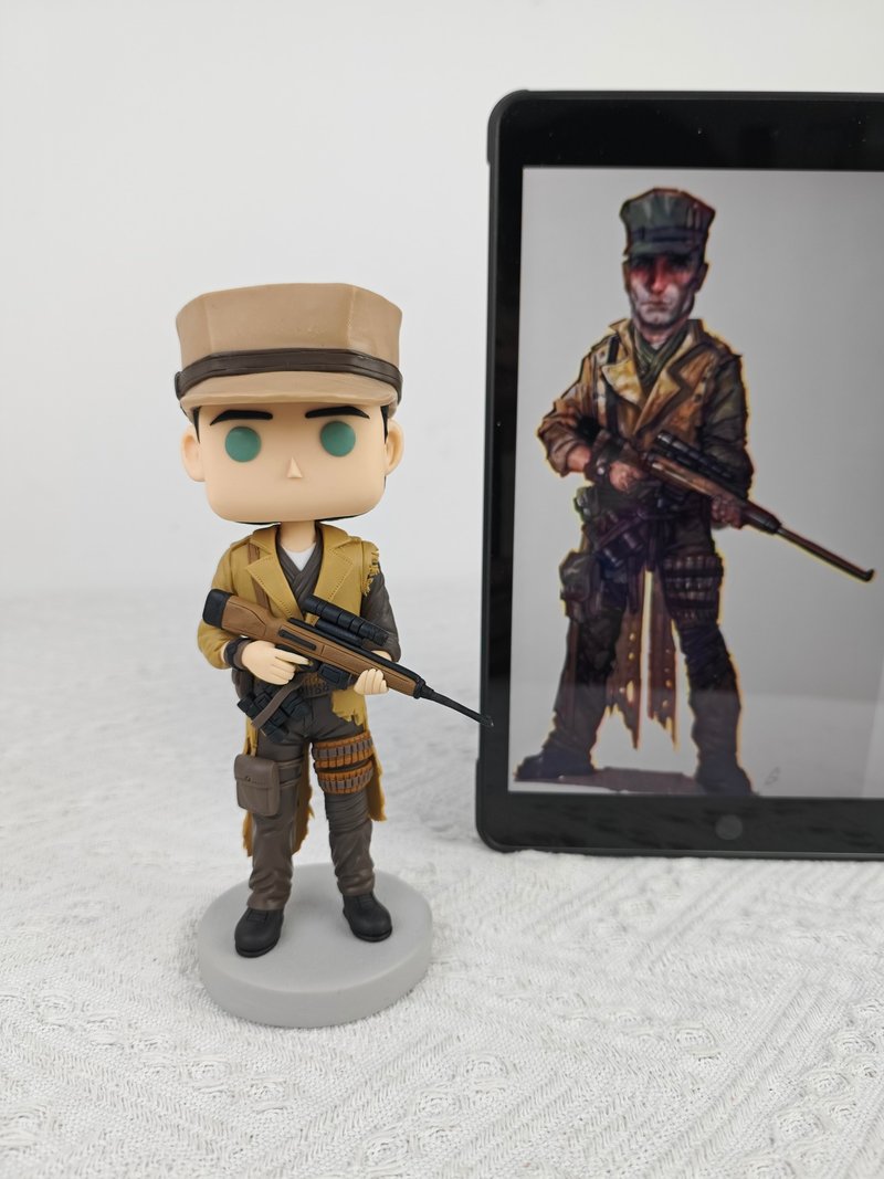 【客製化3D人像公仔】訂製手工Funko Pop男生朋友老公生日禮物 - 公仔/玩偶 - 黏土 多色