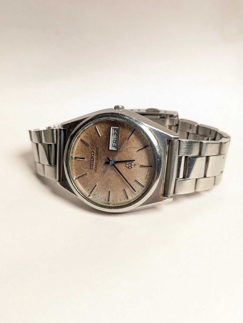 SEIKO  vintage GRAND QUARTZ 古董高階石英錶 - 男錶/中性錶 - 其他金屬 銀色