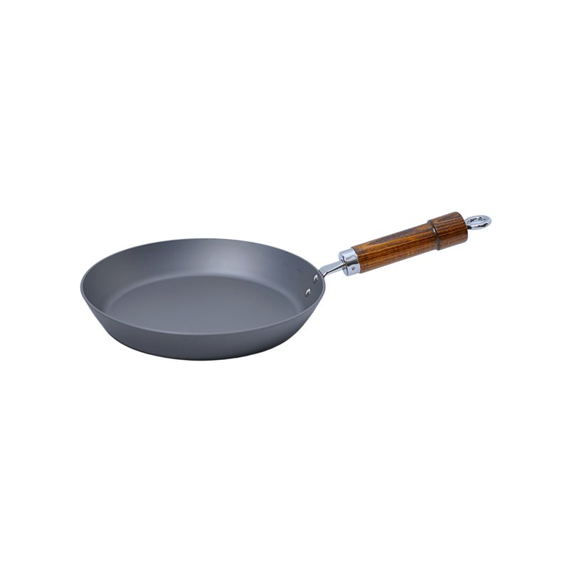 River Light -Single handle dreamy sulfated iron thick plate frying pan 26cm 3.2mm plate thickness - เครื่องครัว - โลหะ สีเทา