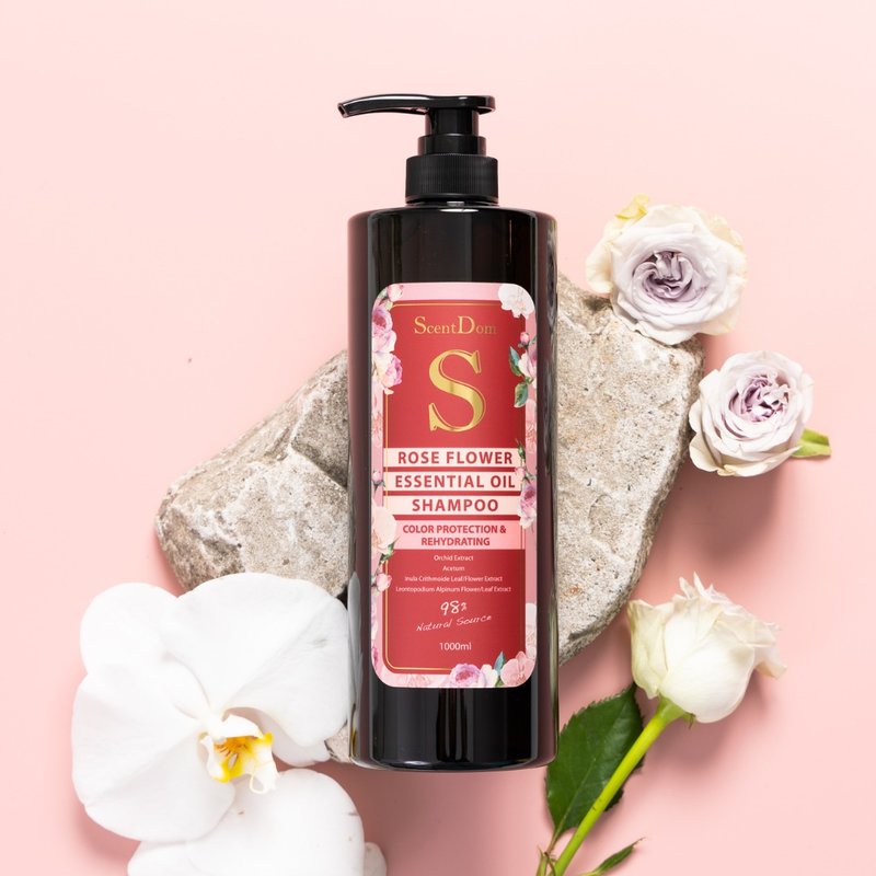 【Landu ScentDom】Rose Essential Oil Shampoo (Color Protection and Water Lock)│Brand Direct - Shampoos - Other Materials 