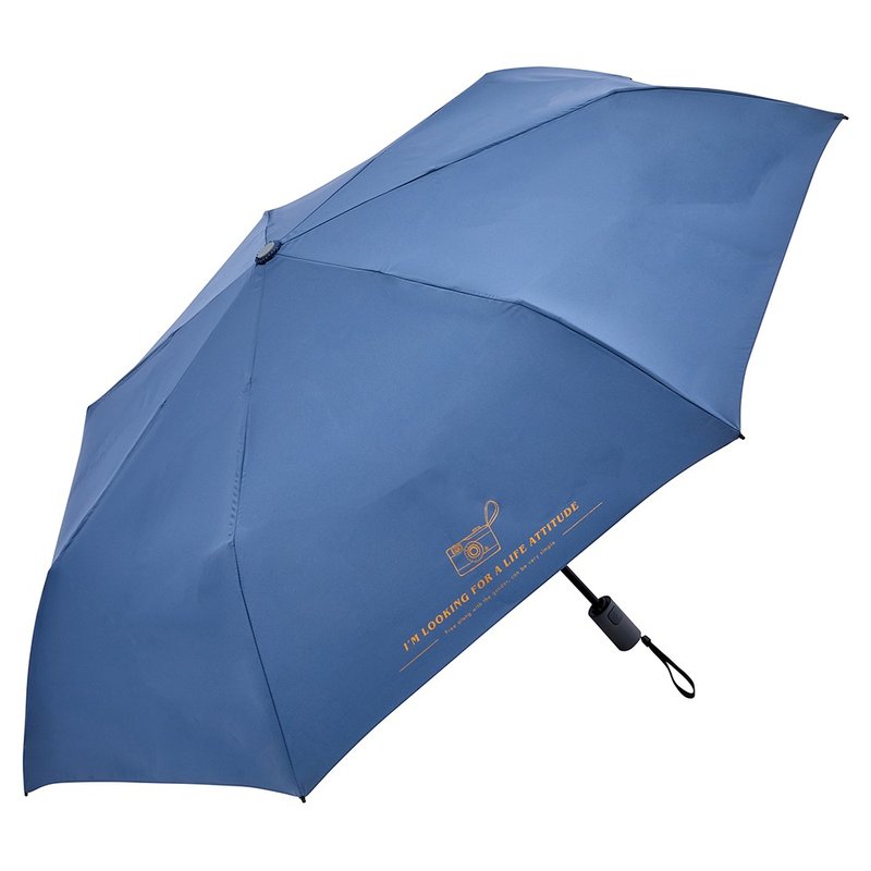 Unispin 自由主張 自動 瞬間収納傘 巻取り傘 特許面ファスナー - 傘・雨具 - その他の素材 カーキ