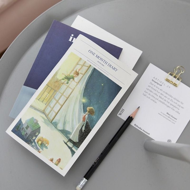 PDA calendar -indigo- classic fairy monthly journal (no aging) - Peter Pan, IDG71678 - Notebooks & Journals - Paper Gray
