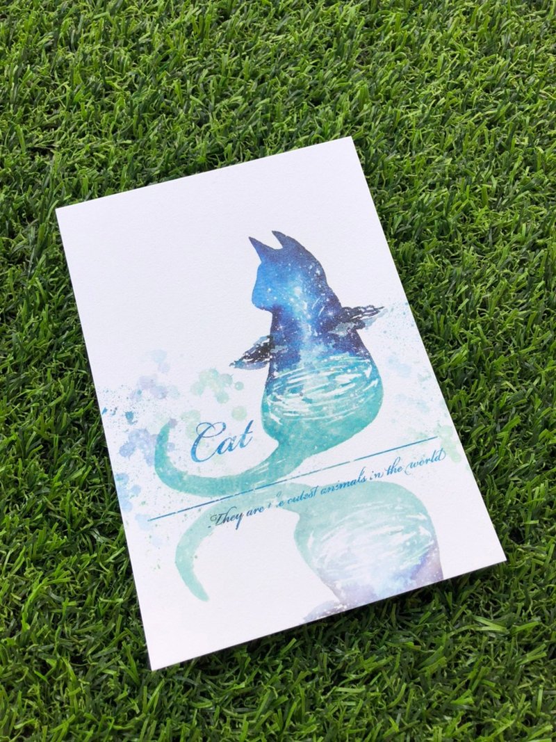 watercolor postcard - Cards & Postcards - Paper Blue