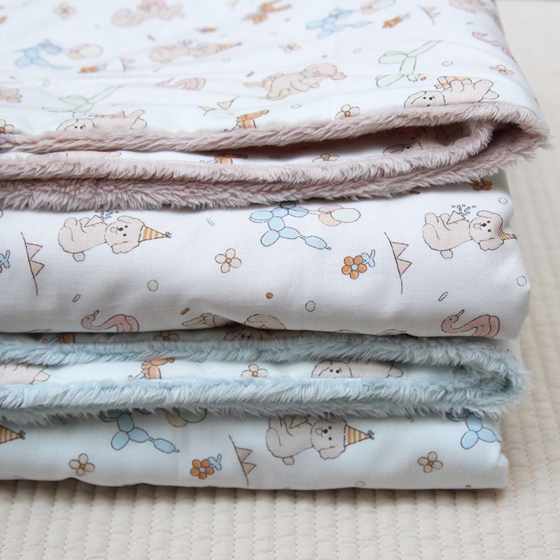 puppy microfiber baby blanket - ผ้าปูที่นอน - ผ้าฝ้าย/ผ้าลินิน หลากหลายสี