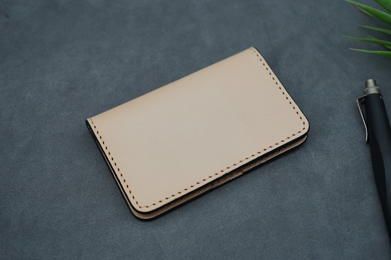 Business Card Holder(natural) - Other - Genuine Leather 