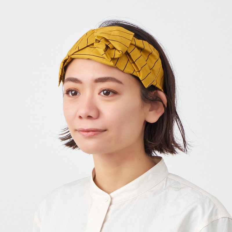 Kimono Fabric Headband for Women, Obi Knot Japan Fashion Hair Band, 100% Cotton - ที่คาดผม - ผ้าฝ้าย/ผ้าลินิน 