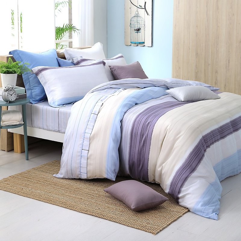 Extra large - touch youth - Tencel dual-use bedding four-piece group [40 100% Lysell] design - Bedding - Silk Multicolor