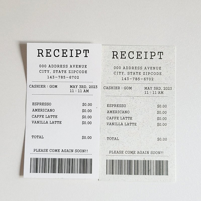 receipt sticker - memo/便利貼 - 紙 