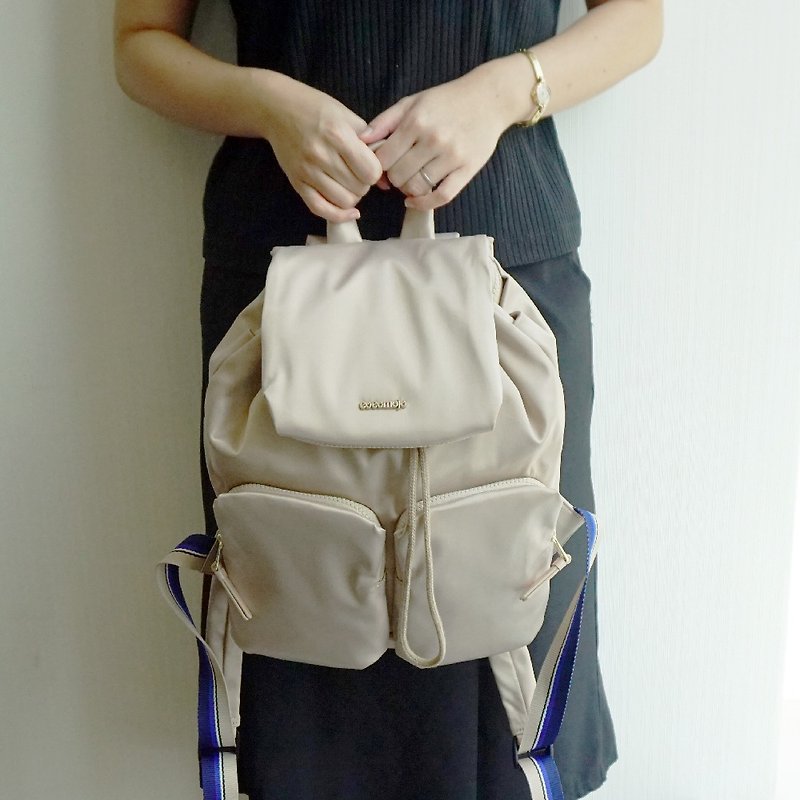 Bunny Small Nylon Backpack - กระเป๋าคุณแม่ - งานปัก สีดำ