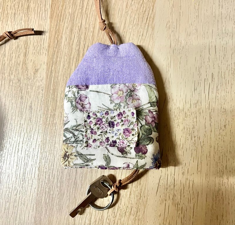 紫家鎖匙扣 - 鑰匙圈/鑰匙包 - 棉．麻 紫色