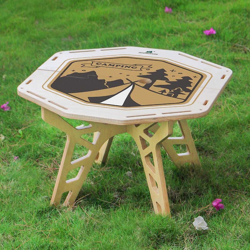 MORIXON Magic Forest Classic Chair Side Table Taiwan Made Camping Table MT-7-9 Leisurely Painted (Dew) - ชุดเดินป่า - ไม้ 