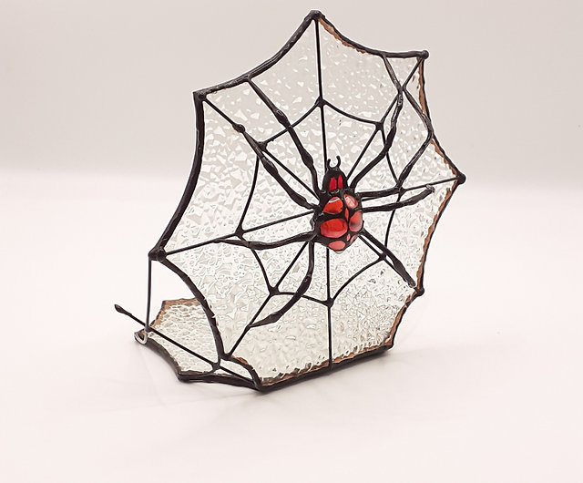 ゴシック ステンドグラス 蜘蛛の巣 蜘蛛の巣 キャンドルホルダー 