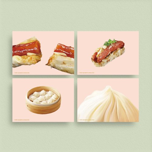 always draw 總繪 臺灣小吃明信片【任選3張優惠】- always eat 總繪吃系列