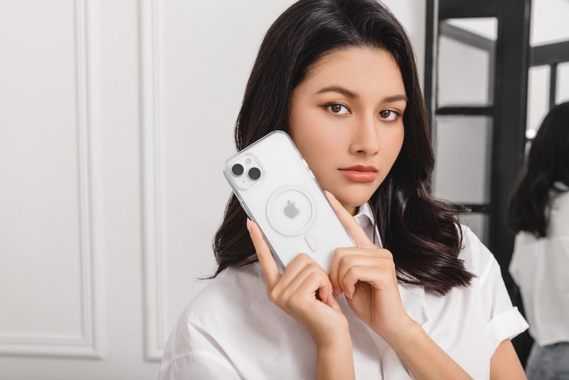 iPhone 15 Pure M 抗黃透明磁吸防摔手機殼(兩年保固) - 手機殼/手機套 - 塑膠 