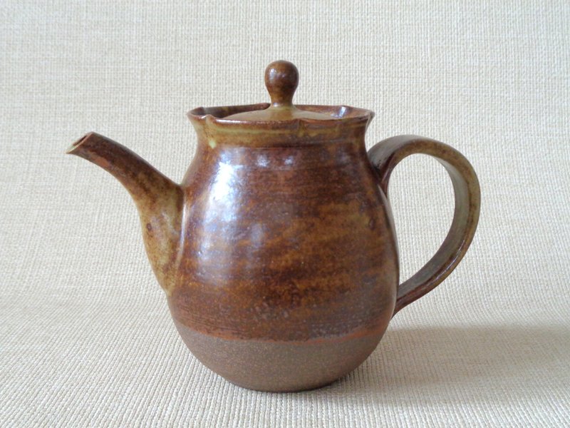 ティーポットa - 茶壺/茶杯/茶具 - 陶 咖啡色