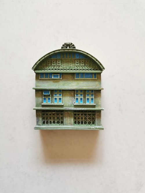 blue-bangkok Magnet model, Wanit Building 1, set of old buildings in the Songwat area, v.1