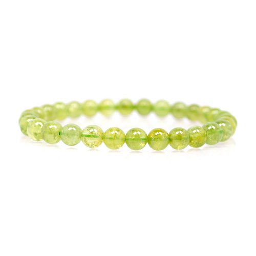 正佳珠寶 Gemsrich Jewelry 【正佳珠寶】綠石榴石 冰綠榴石 5.8-6mm 石榴石手鍊 日本彈力繩