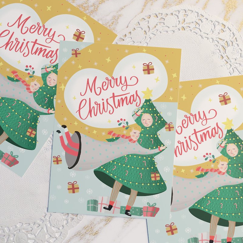 最高のギフト クリスマス カード | ポストカード | 告白カード - カード・はがき - 紙 
