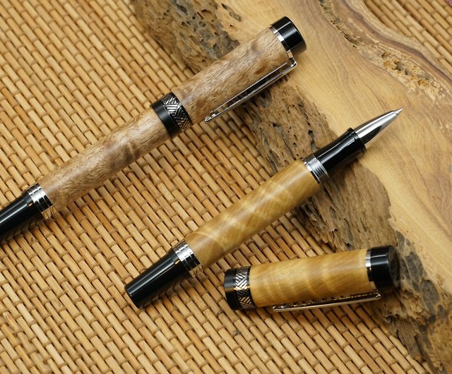 5度木製手作り木製ボールペン（金樟脳、金南武）木製ペン手作り木製