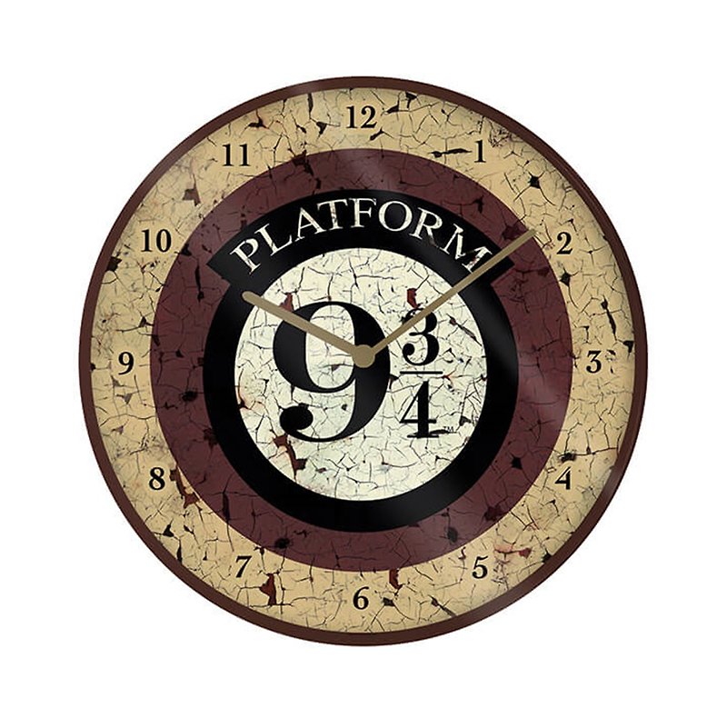 【Li Potter】9 and 3/4 platform imported clock Harry Potter - Clocks - Other Materials Brown