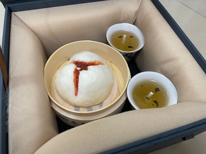 (禮盒裝) 點心蠟燭系列 - 叉燒包蠟燭 禮物 手信 香港 - 香氛蠟燭/燭台 - 蠟 