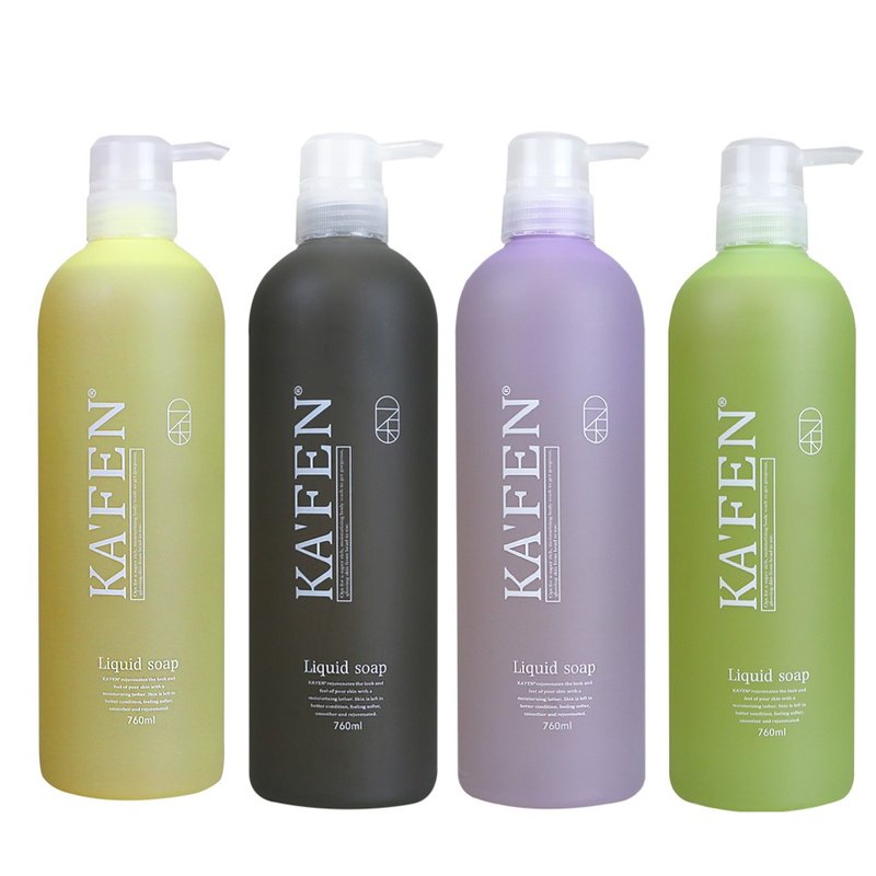 KAFEN卡氛│2入組 液態沐浴皂760ml - 洗髮精/餅/皂 - 濃縮/萃取物 多色