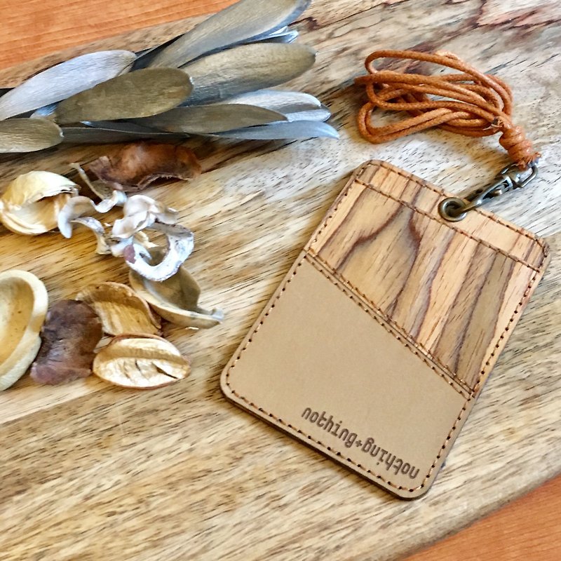 Veneer with water-washed kraft paper certificate cover - ID & Badge Holders - Other Materials 