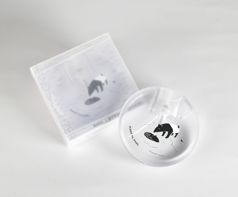 Oooh 馬來貘小圓瓶 保濕免洗手噴霧 TaipeiZoo 聯名 - 洗手乳/洗手用品 - 濃縮/萃取物 白色