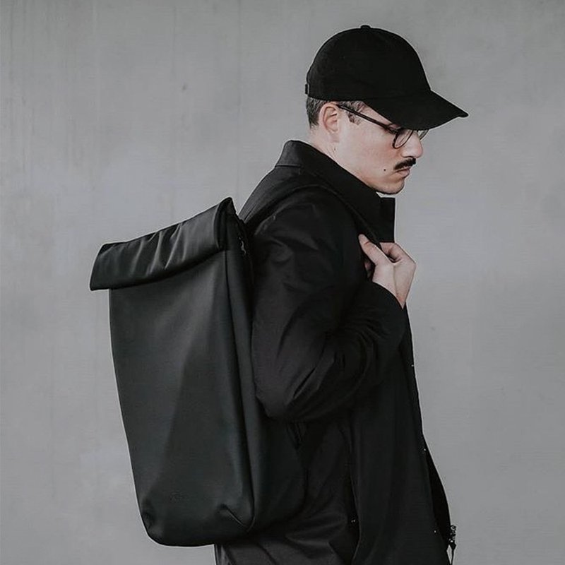 Kito Medium Lotus Series Backpack (Black) - Backpacks - Eco-Friendly Materials Black