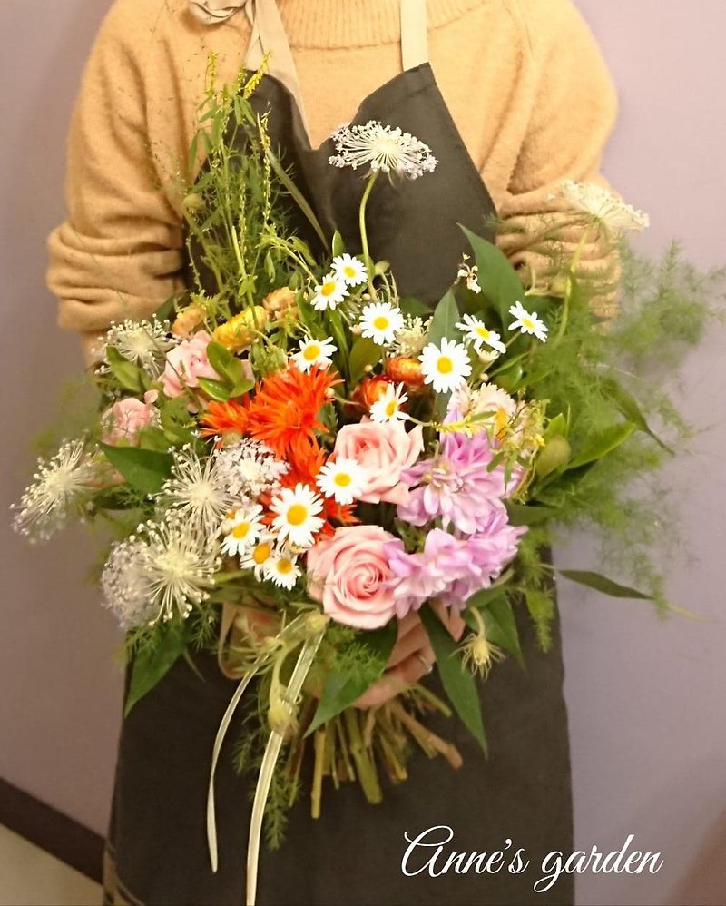 French natural style hand-tied bouquet/one person class - Plants & Floral Arrangement - Plants & Flowers 