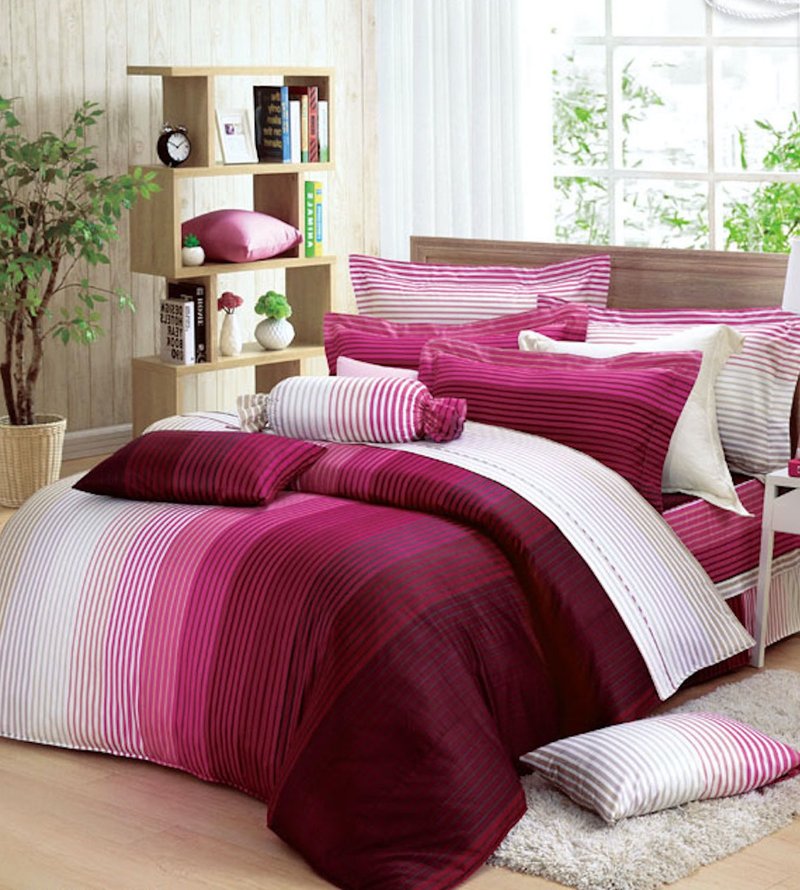 【R852 Simplicity and Purity】100% Cotton Combed 40s, 7-Piece Bedding Sets - เครื่องนอน - ผ้าฝ้าย/ผ้าลินิน สีม่วง