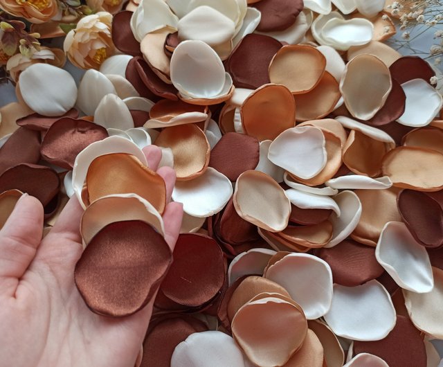 Lookein 300pcs Terracotta Rose Petals Satin Flower Petals for Wedding  Flower Girl Basket Table Centerpieces Aisle Runner Party Confetti Bridal  Shower