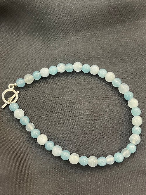 LYNLI Jewelry 【手鍊】海水寶藍珠珠手鍊-母親節/畢業禮物/情人節禮物