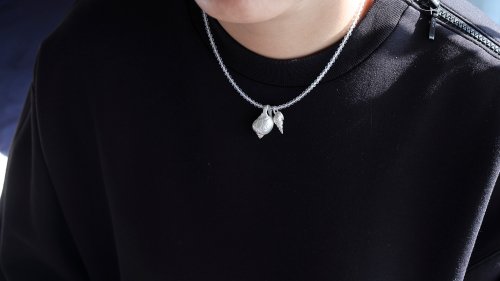 S-JEWELRY首飾店 純銀紋路小海螺吊墜