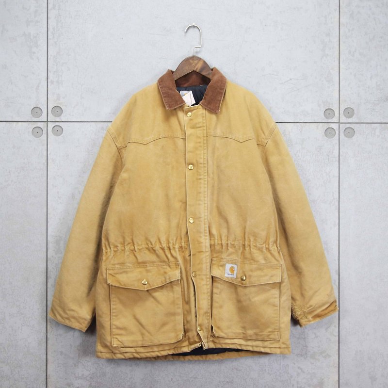 Tsubasa.Y vintage house Carhartt khaki coat 006, work cost - เสื้อโค้ทผู้ชาย - วัสดุอื่นๆ 
