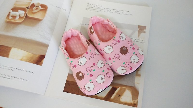 粉粉羊嬰兒鞋 寶寶鞋 11/12 - 滿月禮物 - 其他材質 粉紅色