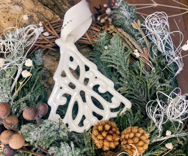 Wood & Ceramic DIY Christmas Ornaments