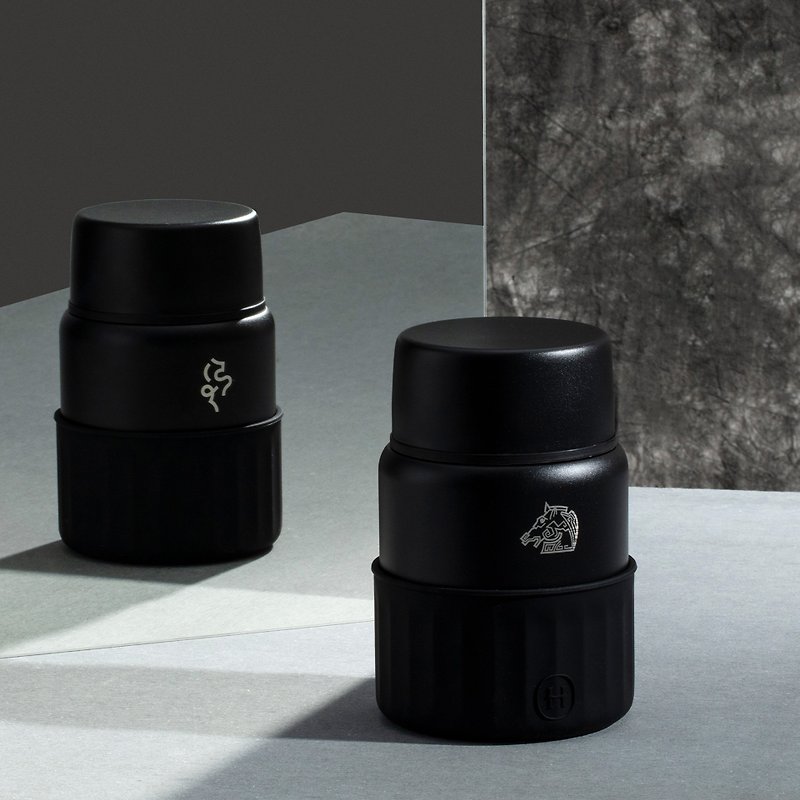 【2022 HYDY X Golden Horse】Food Jar 590ml Black-Ink Black - Vacuum Flasks - Stainless Steel Black