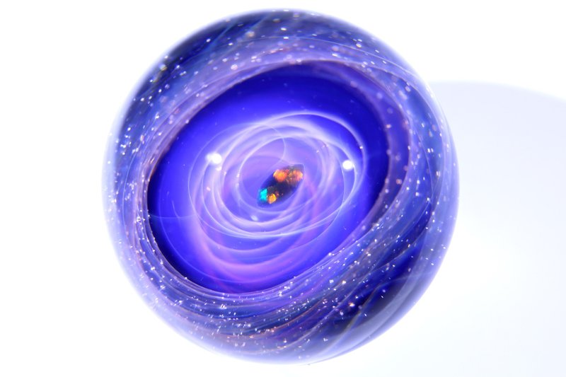 43mm 宇宙玻璃球擺設 no.M095 - 擺飾/家飾品 - 玻璃 紫色